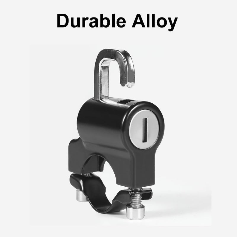 AUTQVA Handlebar Helmet Lock 7/8" for Motorcycle, Universal Accessories Bike Key Padlock, Helmet Safety Lock Anti-Theft for Motorbike, Pack of 2pcs - Image 4